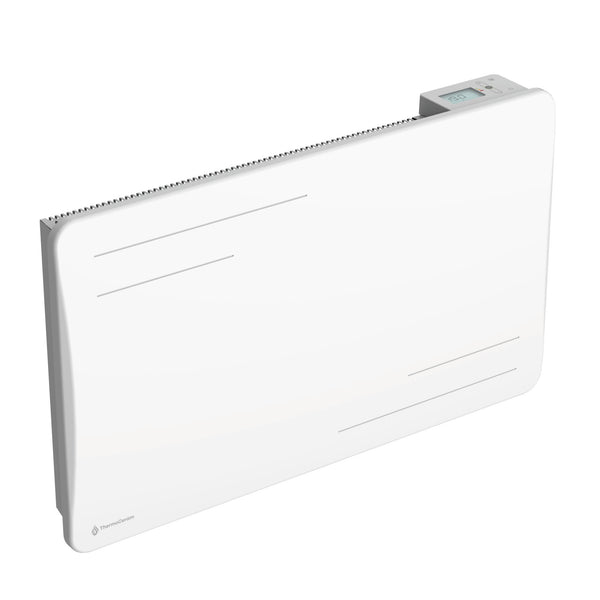 Radiateur électrique connecté 1500W à inertie sèche céramique horizontal Blanc Alice