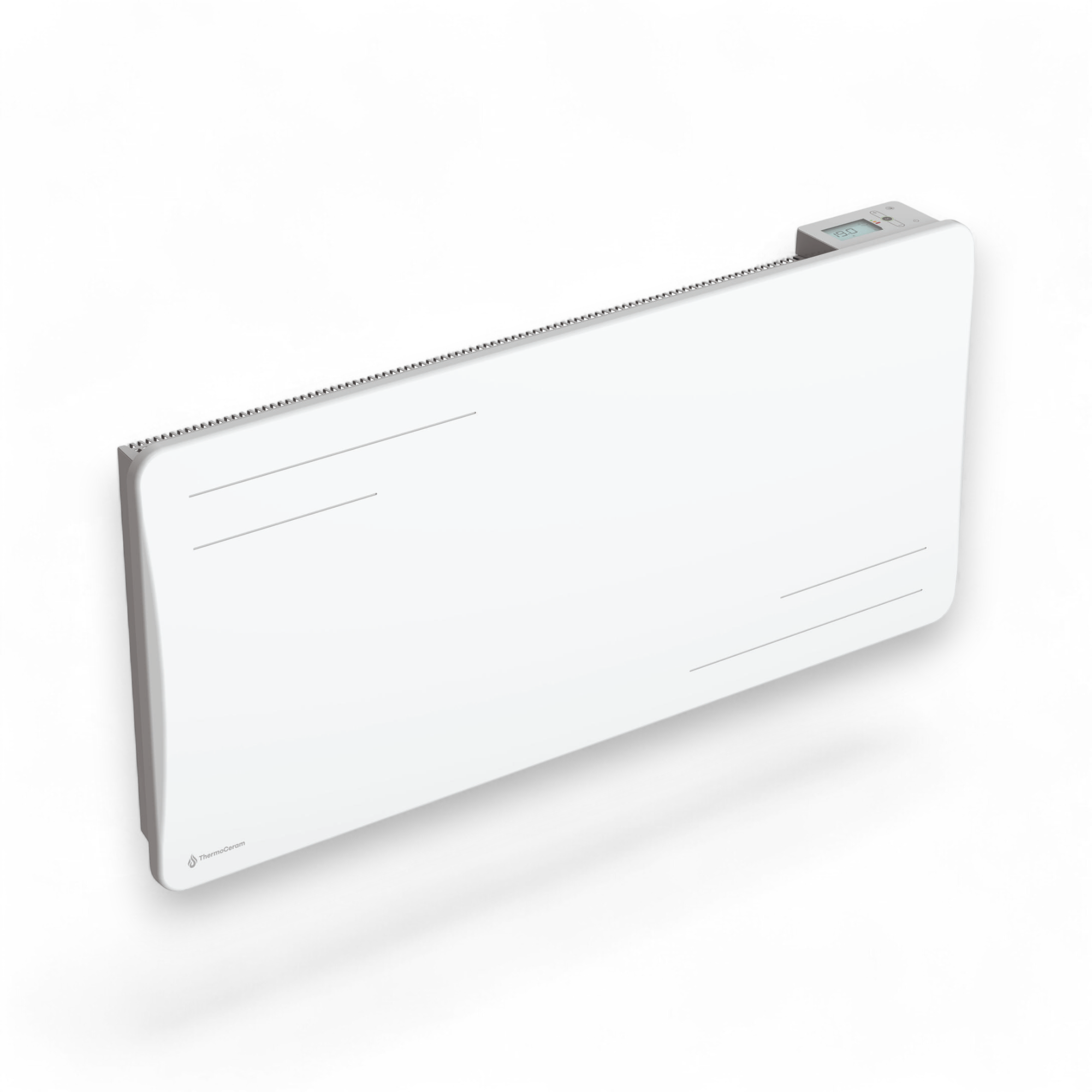 Radiateur électrique connecté 2000W à inertie sèche céramique horizontal Blanc Alice