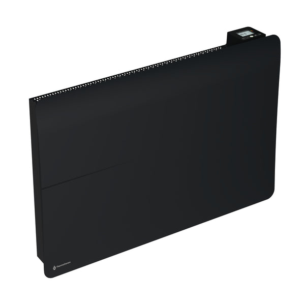 Radiateur électrique connecté 2000W double système de chauffe horizontal Noir Cira