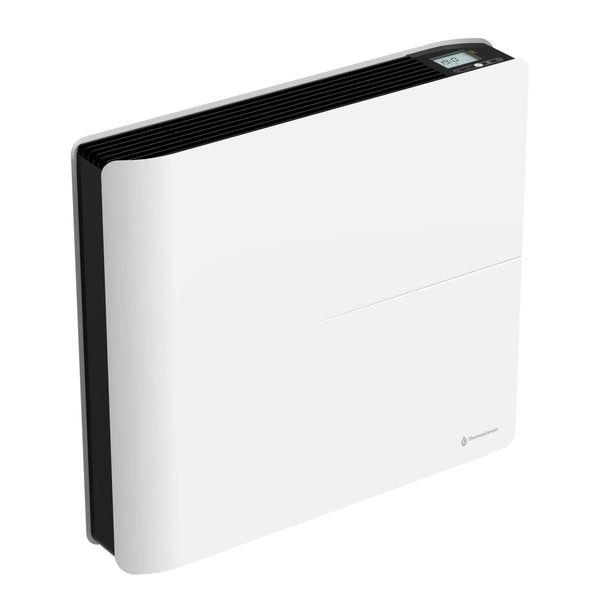 Radiateur électrique connecté 1000W double système de chauffe horizontal Blanc Molia