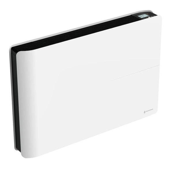 Radiateur électrique connecté 1500W double système de chauffe horizontal Blanc Molia