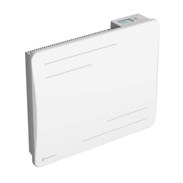 Radiateur électrique connecté 1000W à inertie sèche céramique horizontal Blanc Alice