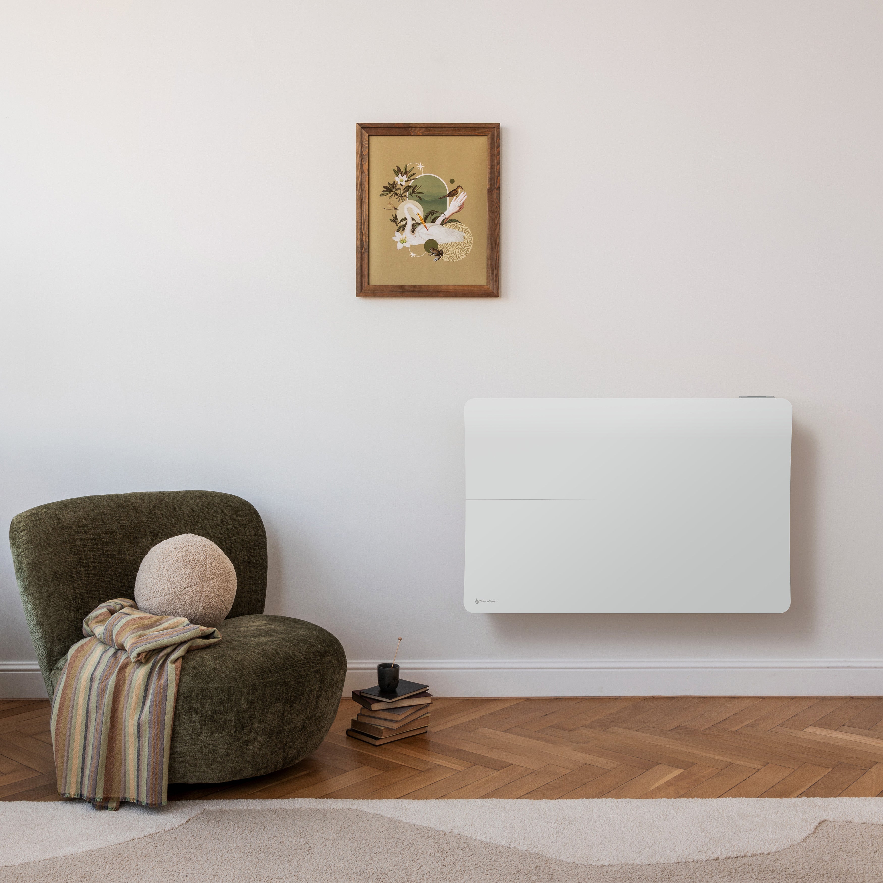 Radiateur céramique + fim Wifi 2000W horizontal Blanc Cira