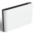 Radiateur électrique connecté 1500W double système de chauffe horizontal Blanc Molia