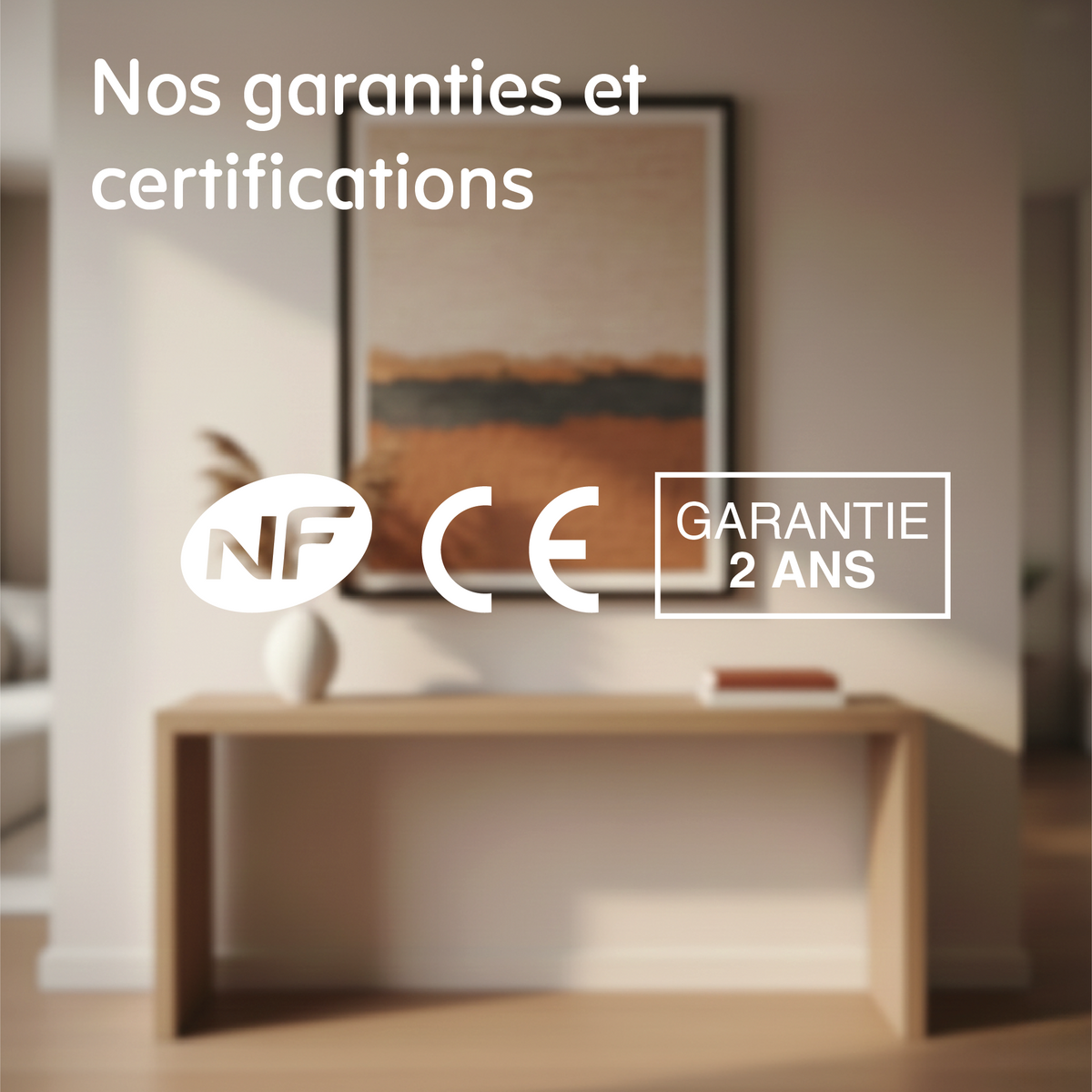 Radiateurs Thermoceram : certification NF, marquage CE et garantie 2 ans
