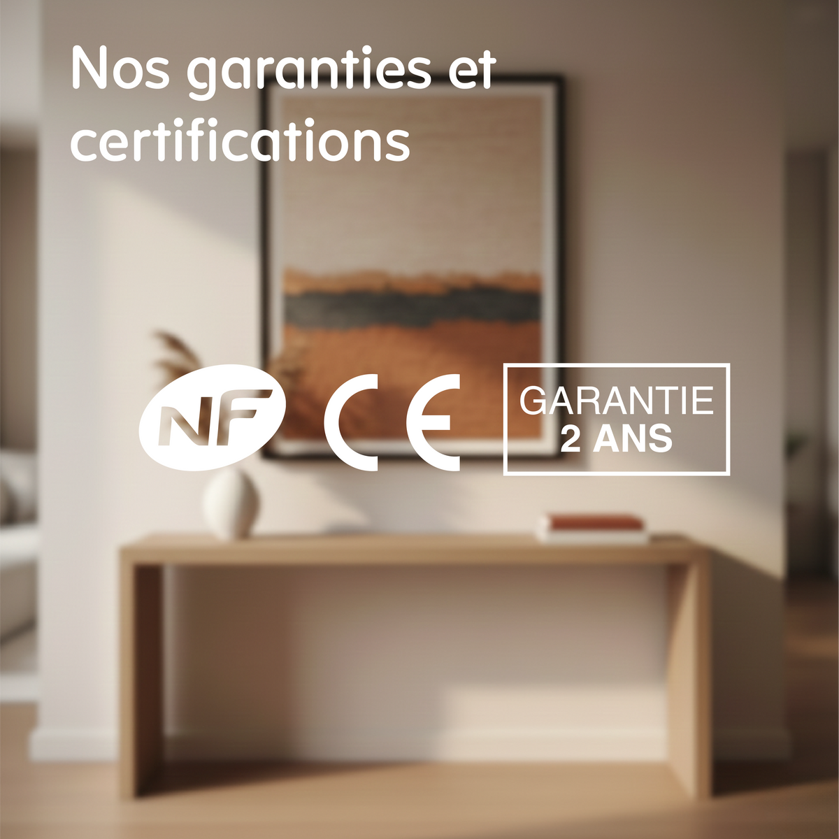 Radiateur Alice 1000W : certifié NF, marquage CE et garantie 2 ans
